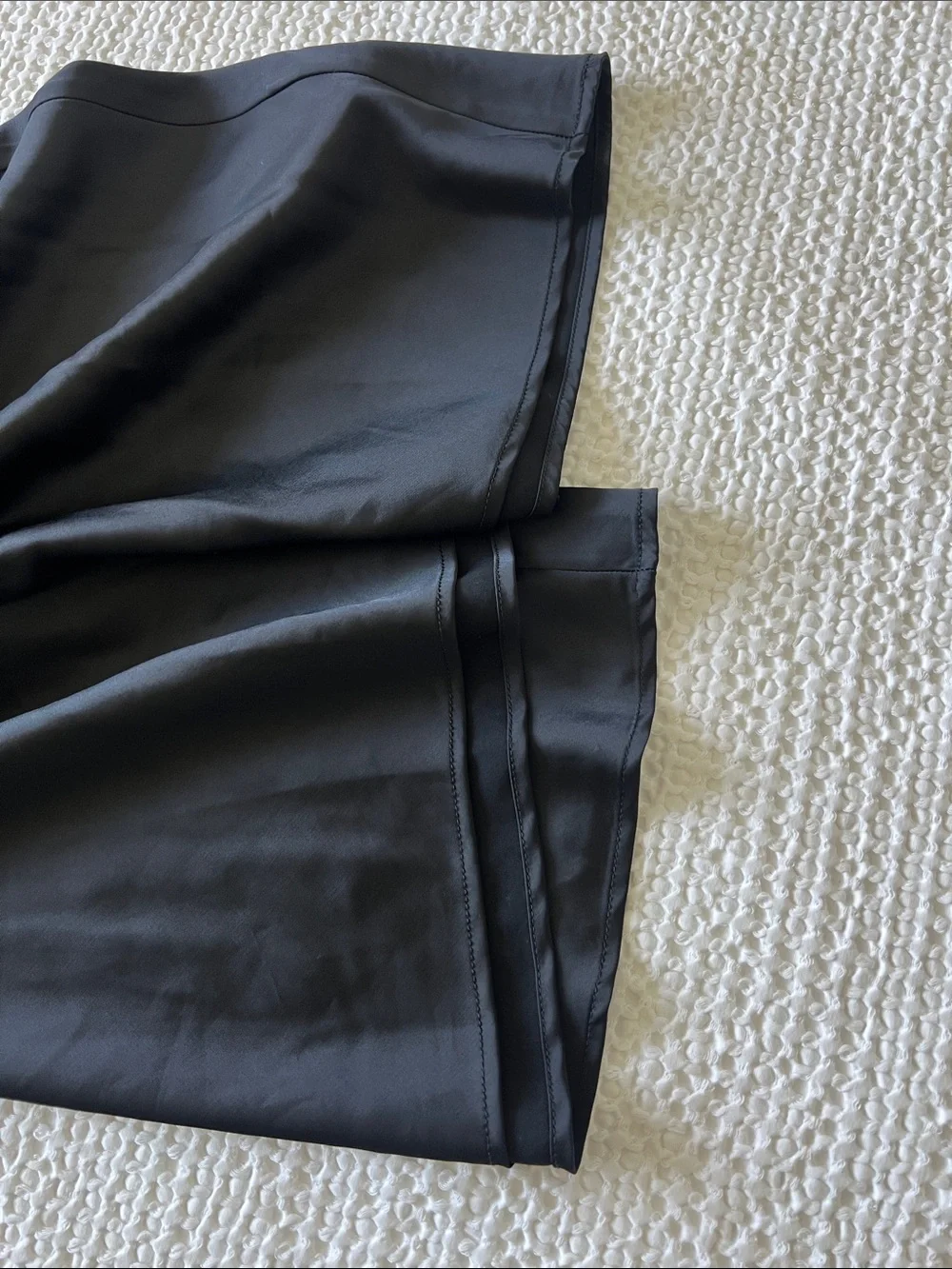 Abercrombie & Fitch Black Slip Satin Maxi Dress with Open Back